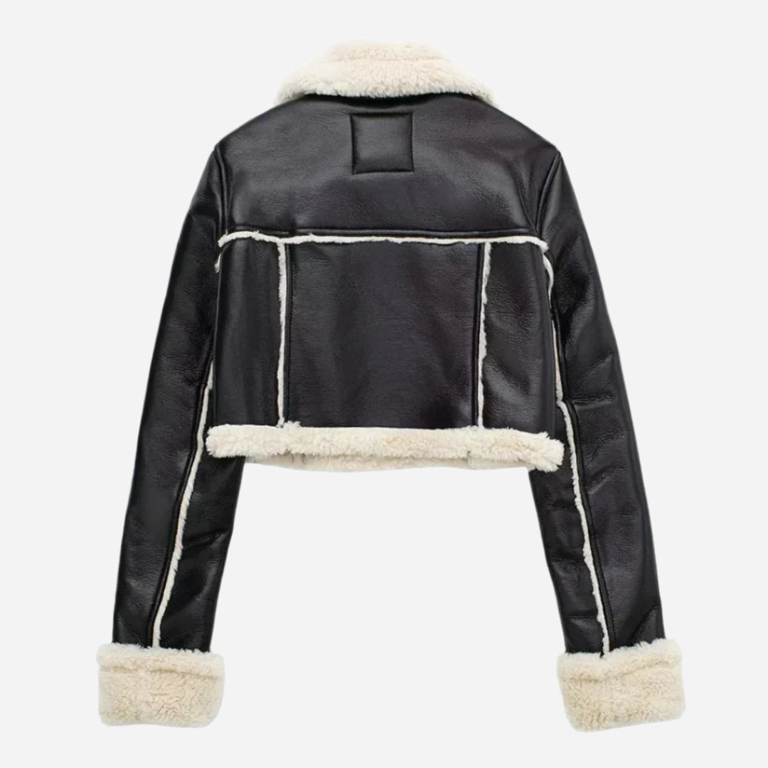 Mara - Giacca in Pelle con Cintura-Jacket-Maravelli