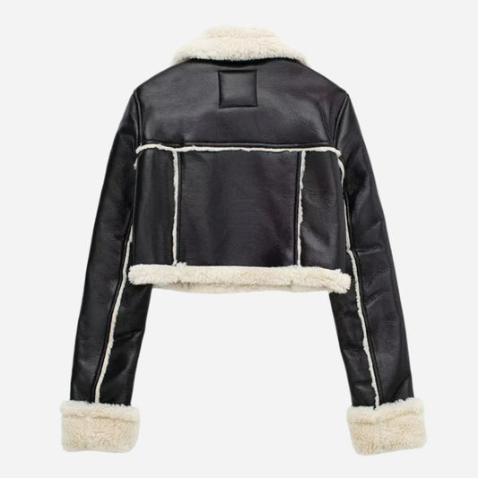 Mara - Giacca in Pelle con Cintura-Jacket-Maravelli