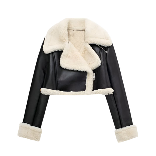 Mara - Giacca in Pelle con Cintura-Jacket-Maravelli